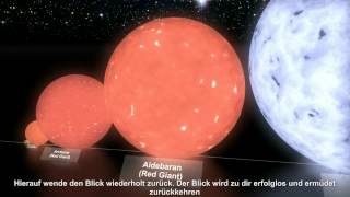 Planeten und Sterne im Größenvergleich [upl. by Blockus]