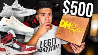 500 DHGATE SNEAKER CHALLENGE [upl. by Shaine267]