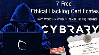 Cybrary Free Ethical Hacking Certificate Top Ethical Hacking Certificate free certificate [upl. by Chapland]