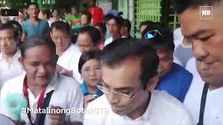 Manila mayoral candidate Isko Moreno arrives in Tondo to vote [upl. by Yup]