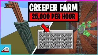 Minecraft Creeper Farm 119 120 Tutorial 25K Gunpowder Per Hour No Spawn Proofing or Redstone [upl. by Yrannav]