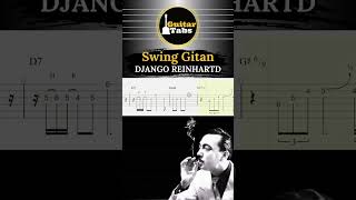 Swing Gitan  Django Reinhardt  Version Leigh Jackson   Guitar Tabs  Guitar Tutorial [upl. by Hbahsur]