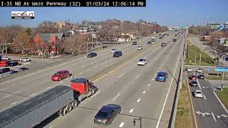 FULL VIDEO Kansas City Distracted Driver Crashes Into Car Stopped In Right Lane [upl. by Corena]