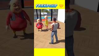 Frenklin Saved Motu Patlu 🤩  in indian bike driving 3d  shorts gta gaming [upl. by Hoseia503]