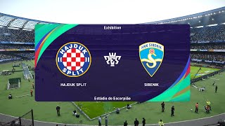 Hajduk Split vs Šibenik 06102024 HNL PES 2021 [upl. by Cotter]