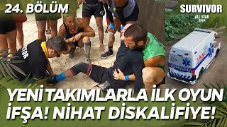 SURVIVOR ALL STAR 2024 YENİ TAKIMLAR DOKUNULMAZLIK İFŞA NİHAT DİSKALİFİYE 24 BÖLÜM CANLI İZLE TV 8 [upl. by Atronna438]