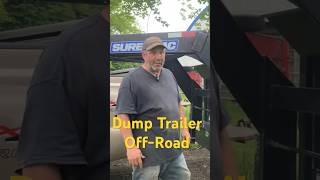 Dump Trailers Dont Travel Well in OffRoad Conditions dumptrailer hauling construction [upl. by Nicoli]