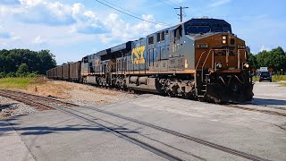 CSXT 817 leads CSX C319 at Devine Jct Columbia SC [upl. by Yaakov780]