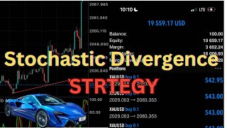 Stochastic oscillator divergence strategy  forex broker robbery method [upl. by Manara]