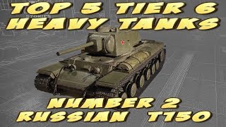 World of Tanks Console Russian T150 Top 5 Tier 6 heavy Tanks [upl. by Ailatan208]