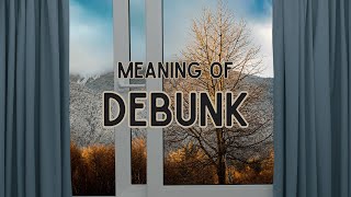 What is the meaning of Debunk [upl. by Aihsilat624]