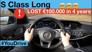 Mercedes S 350 d 4Matic Long W222 POV Test Drive  Acceleration 0200 kmh [upl. by Samtsirhc]