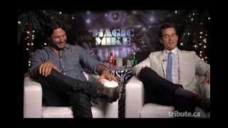 Joe Manganiello amp Matt Bomer  Magic Mike Interview with Tribute [upl. by Vins]