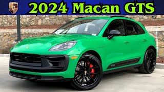 2024 Porsche Macan GTS Review  2024 Porsche Macan GTS Green [upl. by Atig]