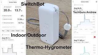 SwitchBot IndoorOutdoor ThermoHygrometer REVIEW [upl. by Arot]