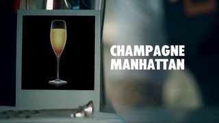 CHAMPAGNE MANHATTAN DRINK RECIPE  HOW TO MIX [upl. by Merl]