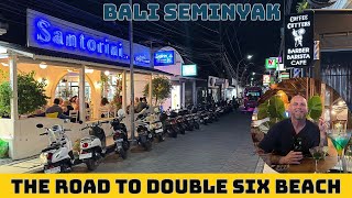 Bali Seminyak Night Street Walking Tour Jalan Arjuna Bali Holiday [upl. by Ahsimrac292]