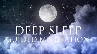 Deep Sleep Guided Meditation ➤ Relaxation Music  Delta Binaural Beat  Dissolve Overthinking [upl. by Knepper]