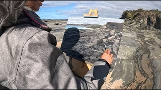 Biddles Beach Plein Air Painting [upl. by Varick931]