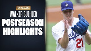 Walker Buehler Postseason Highlights Dodgers young ace dominates throughout playoffs [upl. by Euphemiah]