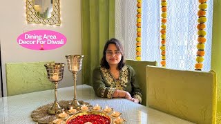 Dining Area Organisation Ideas For Diwali  Wall Paint Decoration Cleaning [upl. by Sybila372]