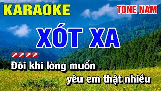 Karaoke Xót Xa Tone Nam Nhạc Sống Hay Nhất  Nguyễn Linh [upl. by Kelula459]