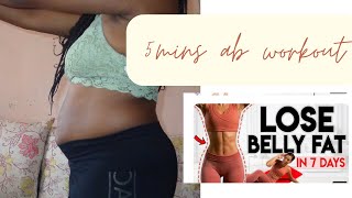 TRYING LILLY SABRIS 5 minutes AB WORKOUT lillysabri [upl. by Aisenet]