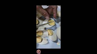 SLICING and PEELING TEA EGG 🥚 and banana 🍌 ASMR viral satisfying [upl. by Youlton]