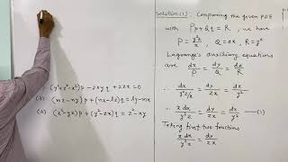 Partial Differential Equations Problems on Lagrange’s Linear PDE Lect  3 [upl. by Acinhoj398]