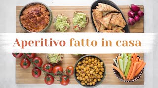 COME PREPARARE UN APERITIVO GUSTOSO E FACILE IN CASA  4 idee vegetali  Elefanteveg [upl. by Alraep621]