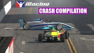 Sim Racing Crash Compilation 16  Open Wheel Cars  iRacing [upl. by Prader369]