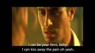 Enrique Iglesias  Heroe Lyrics Español [upl. by Bocock]