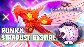 YuGiOh Master Duel Season 30  💎Diamond  Stardust Bystial Runick deck  SYNCHRUNICK 🥛💨🍃 Synchron [upl. by Zane]