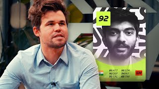 Magnus Carlsen Rates Gukeshs Chess Skills [upl. by Mallorie]