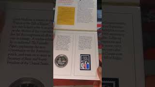 1993 Bill of Rights Commemorative proof coin and stamp set US Mint shorts uscoins silver [upl. by Octavia]