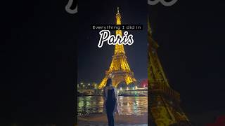 PART 1 Everything I did in Paris♥️✨🇫🇷trending travel travelvlog paris france europe [upl. by Teria416]