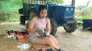 A working day of a genius girl who specializes in repairing and restoring agricultural machinery [upl. by Bodwell]