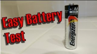 How To Test a AA battery Easiest Way For Any Battery Fast Easy [upl. by Dnomzed]