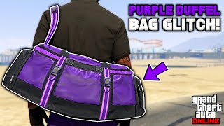 How To Get The Purple Duffel Bag Glitch In Gta 5 Online No BEFF or Transfer [upl. by Villada]