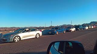 Huge Line for Las Vegas COVID Testing Causes Traffic Delays [upl. by Adle]