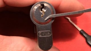 picking 161 EVVA EURO cylinder exploration series  picked and gutted [upl. by Peednus]