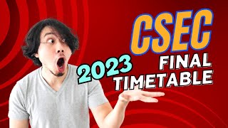 CSEC Timetable 2023 MayJune [upl. by Deedee292]