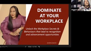 DOMINATE AT YOUR WORKPLACE WEBINAR [upl. by Nilesoy]