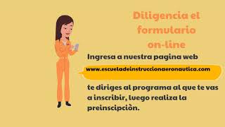 Proceso de inscripción Escuela de Instrucción Aeronáutica [upl. by Judie]