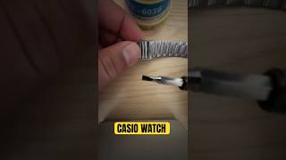 How to adjust Casio watch band casio watch band adjustment [upl. by Llimaj461]