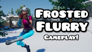 Frosted Flurry skin Gameplay  Fortnite [upl. by Anelrats]