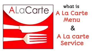 Ala carte menu and ala carte service hospitality hotelmanagement hotel [upl. by Tezile161]