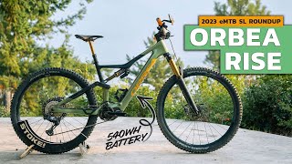 Orbea Rise Review  Emtb SL Roundup  Best Lightweight eMTBs 2023 mtb [upl. by Evelin]