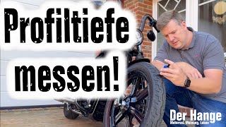 Profiltiefe beim Motorrad einfach messen [upl. by Malley28]