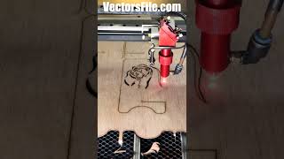 How to make Mobile Stand with CO2 lasercutting Machine wooden Mobile Holder Wooden Phone Stand [upl. by Bautram]